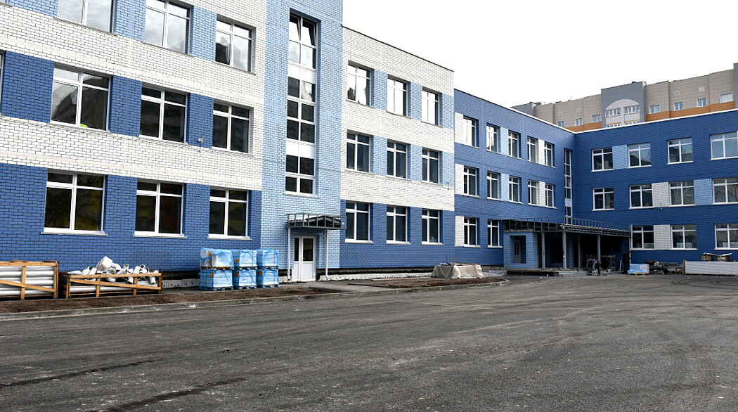 строительство школы в микрорайоне Янтарный