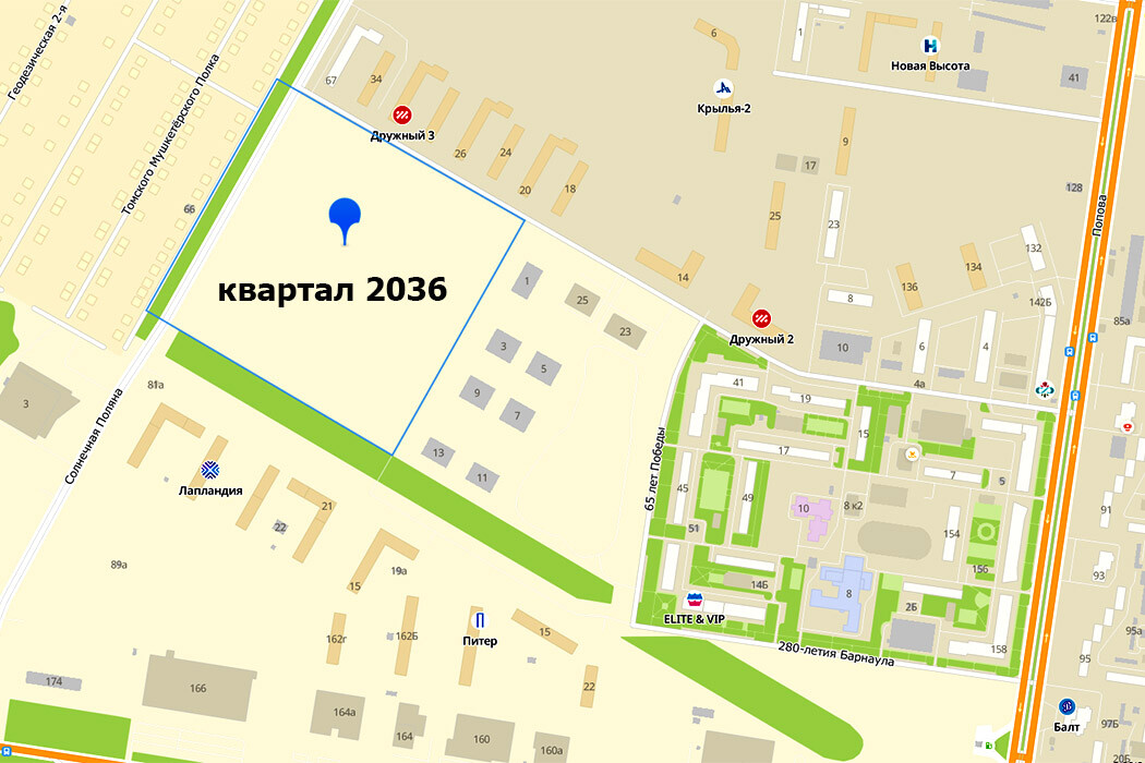 Генеральный план застройки города барнаула до 2038 карта